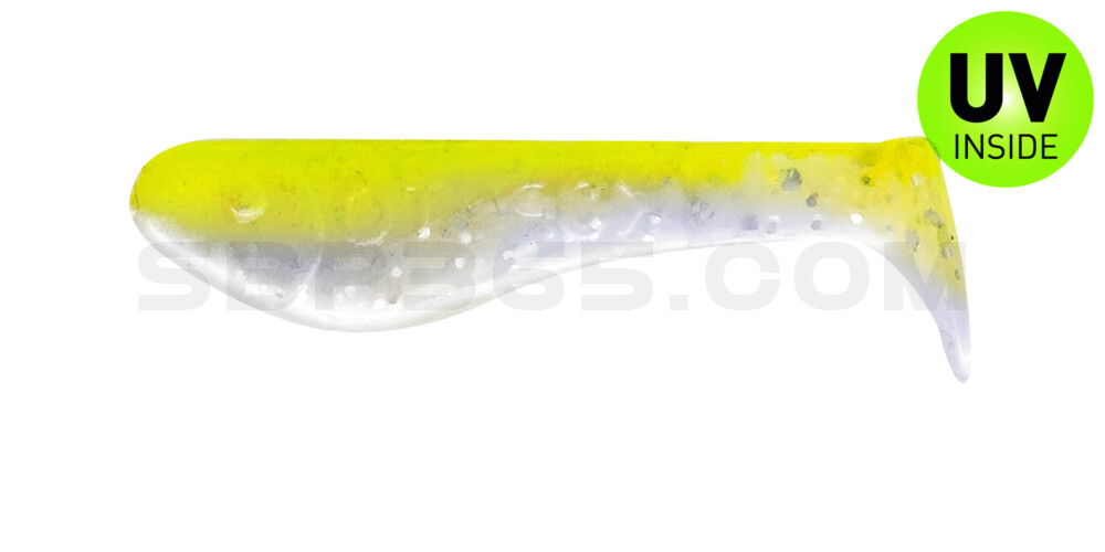 Kopyto-Classic 1" (ca. 3,5 cm) blauperl-Glitter / fluogelb