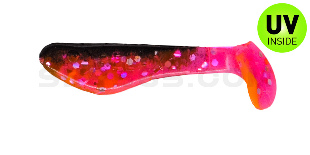 Kopyto-Classic 1" (ca. 3,5 cm) hot pink-Glitter / schwarz