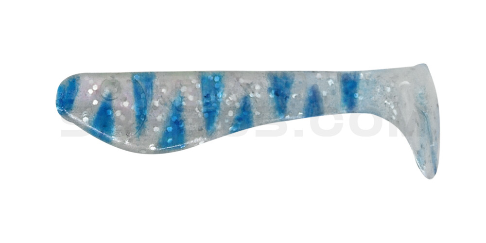 Kopyto-Classic 1" (ca. 3,5 cm) perlweiss-Glitter / blau