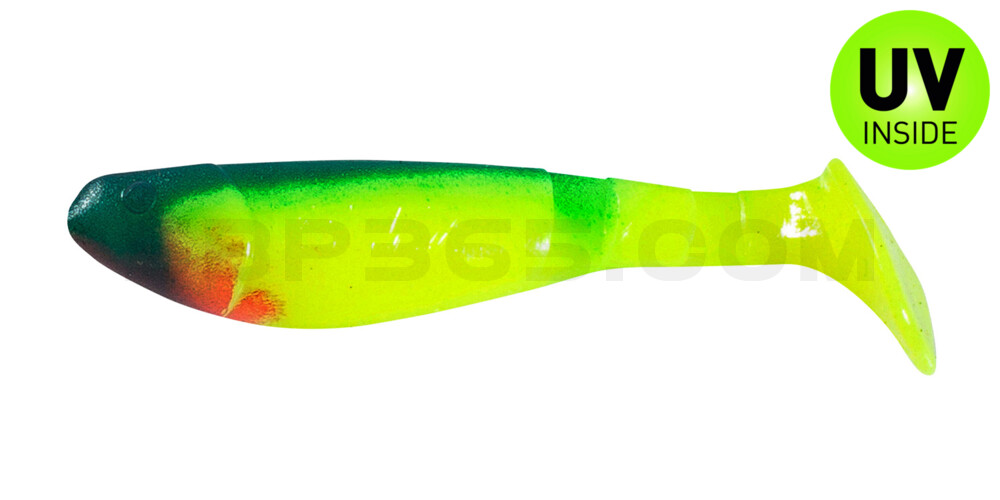 Kopyto-Classic 2,5" (ca.7,0 cm) fluogelb / blau