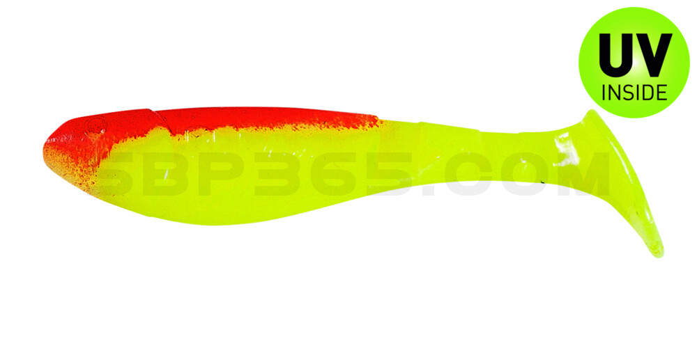 Kopyto-Classic 2,5" (ca.7,0 cm) fluogelb / rot