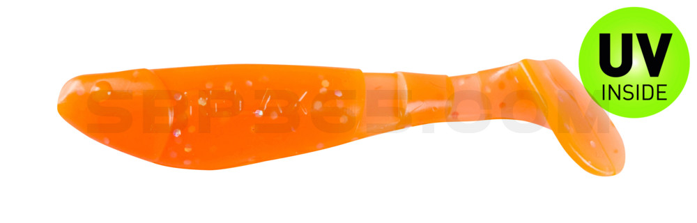 Kopyto-Classic 2,5" (ca.7,0 cm) klar fluoorange glitter
