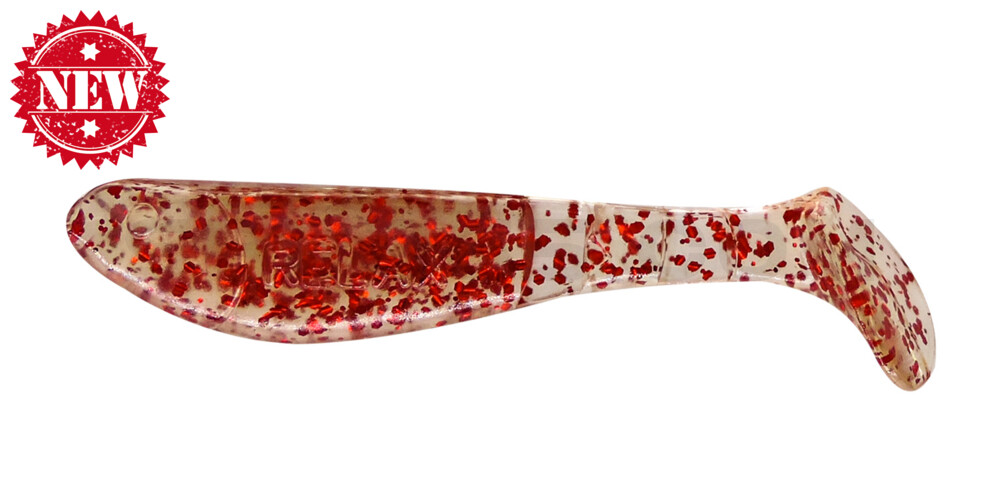 Kopyto-Classic 2,5" (ca.7,0 cm) klar rot Glitter