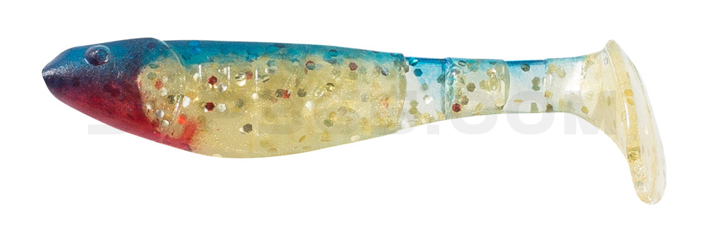 Kopyto-Classic 2,5" (ca.7,0 cm) milchgold-Glitter / blau