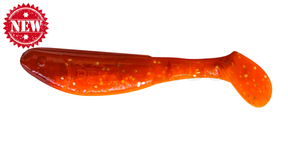 Kopyto-Classic 2,5" (ca.7,0 cm) orange-silber Glitter / braun