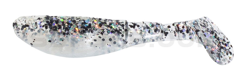Kopyto-Classic 2,5" (ca.7,0 cm) perlweiss / klar salt´n pepper Glitter