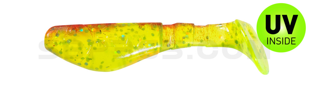 Kopyto-Classic 2" (ca. 5,0 cm) grün(chartreuse)-Glitter / rot