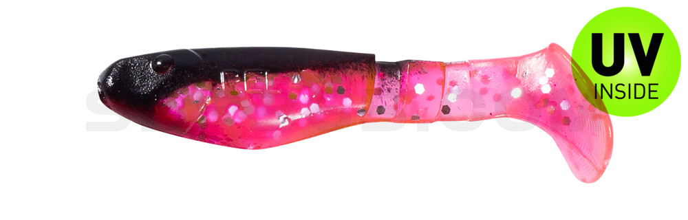 Kopyto-Classic 2" (ca. 5,0 cm) hot pink-Glitter / schwarz