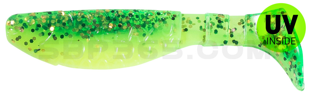 Kopyto-Classic 3" (ca. 8,0 cm) fluogelb  / grün-Glitter