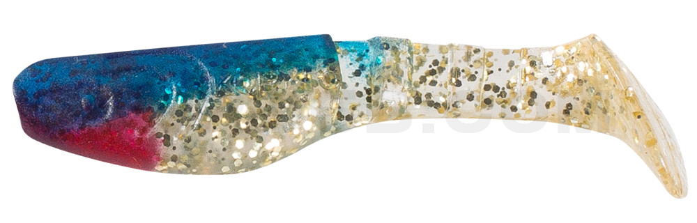 Kopyto-Classic 3" (ca. 8,0 cm) klar gold-Glitter / blau