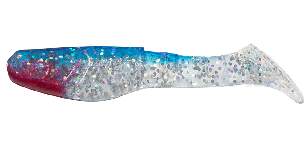Kopyto-Classic 3" (ca. 8,0 cm) klar silber-Glitter / blau