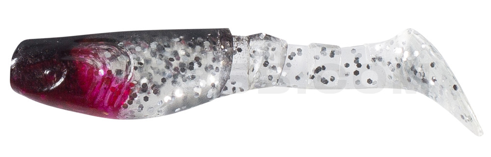 Kopyto-Classic 3" (ca. 8,0 cm) klar silber-Glitter / schwarz