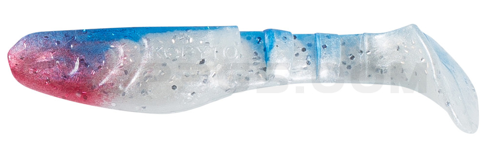 Kopyto-Classic 3" (ca. 8,0 cm) perlweiss-Glitter / blau