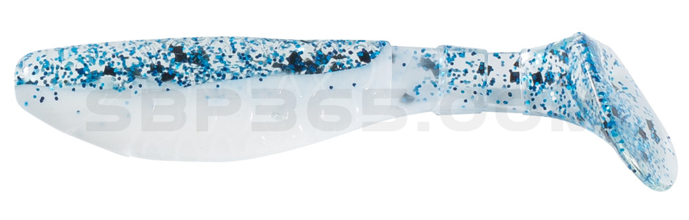 Kopyto-Classic 3" (ca. 8,0 cm) reinweiss / klar blau Glitter