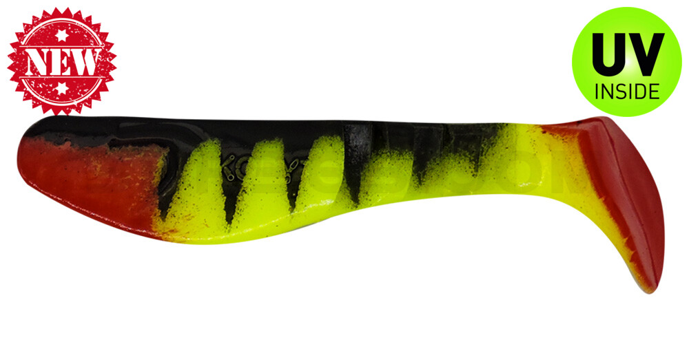 Kopyto-Classic 3" Zander (ca. 8,0 cm) fluogelb / Zander / red tail