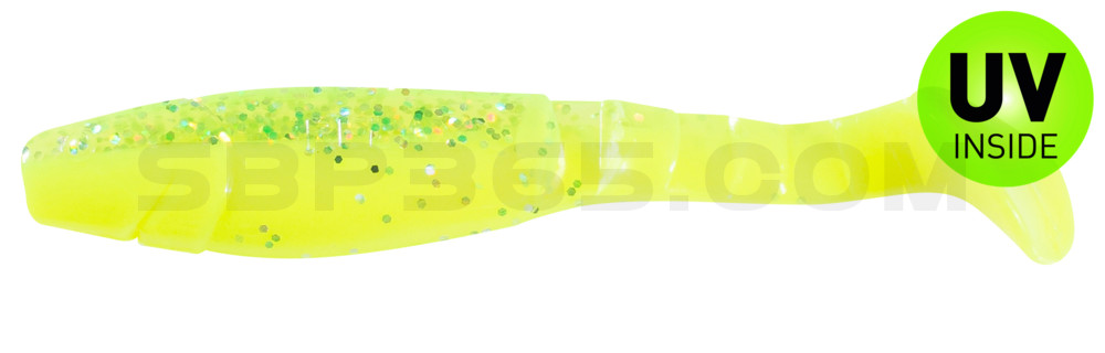 Kopyto-Classic 4" (ca. 11,0 cm) fluogelb  / fluogrün-Glitter