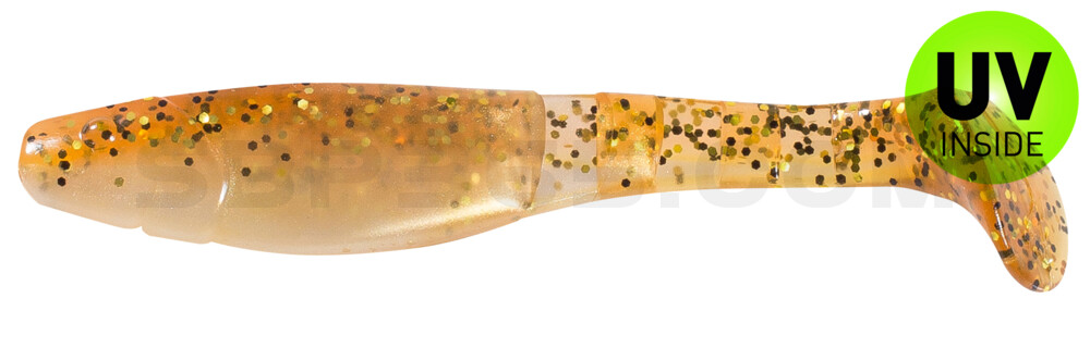 Kopyto-Classic 4" (ca. 11,0 cm) goldperl / motoroil Glitter