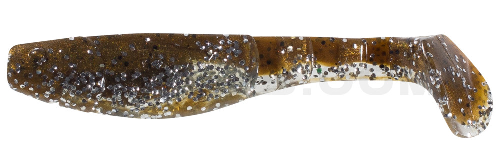 Kopyto-Classic 4" (ca. 11,0 cm) klar silber Glitter / olivebraun-Glitter