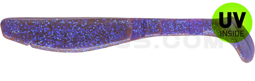 Kopyto-Classic 8" (ca. 20,0 cm) crawfish-violett-electric blue-Glitter