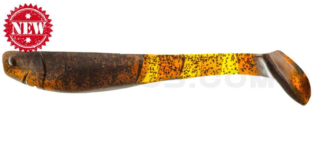 Kopyto-Classic 8" (ca. 20,0 cm) klar bernstein schwarzer glitter