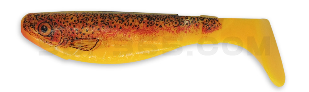 Kopyto-Nature 3" (ca. 8,0 cm) gelb / Bachforelle