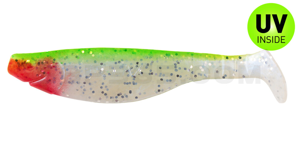 Kopyto-River 4" (ca. 11,0 cm) blauperl-Glitter / grün