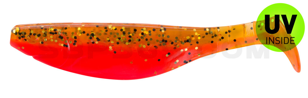 Kopyto-River 4" (ca. 11,0 cm) feuerrot / rootbeer Glitter