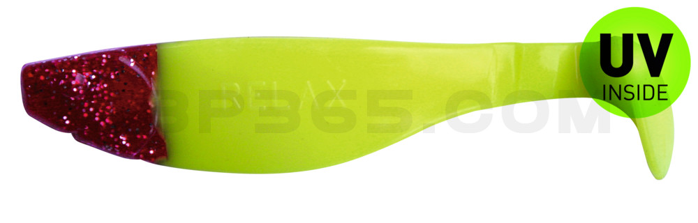 Kopyto-River 4" (ca. 11,0 cm) fluogelb / red head