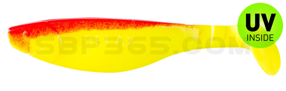 Kopyto-River 4" (ca. 11,0 cm) fluogelb / rot