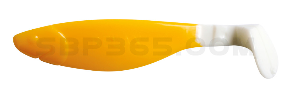 Kopyto-River 4" (ca. 11,0 cm) gelb / white tail