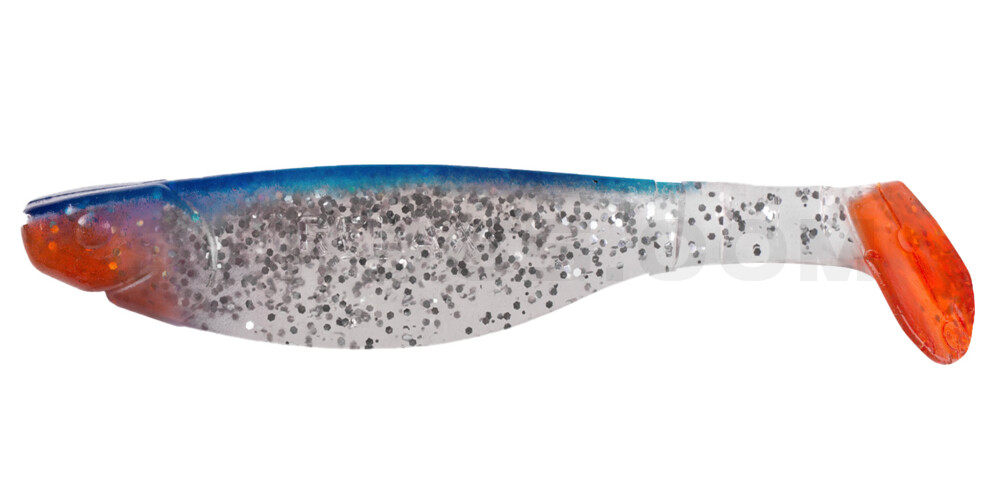Kopyto-River 4" (ca. 11,0 cm) klar silber-Glitter / blau