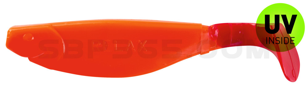 Kopyto-River 4" (ca. 11,0 cm) orange / red tail