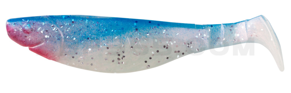 Kopyto-River 4" (ca. 11,0 cm) perl-Glitter / blau
