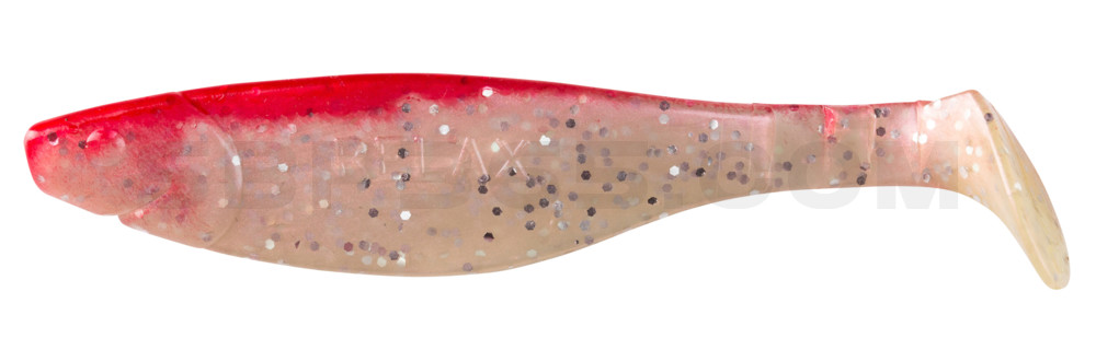 Kopyto-River 4" (ca. 11,0 cm) perl-Glitter / rot