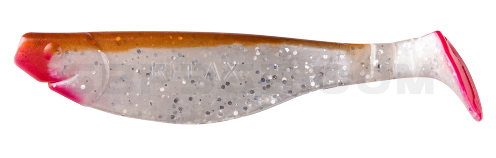 Kopyto-River 4" (ca. 11,0 cm) perlweiss-Glitter / braun