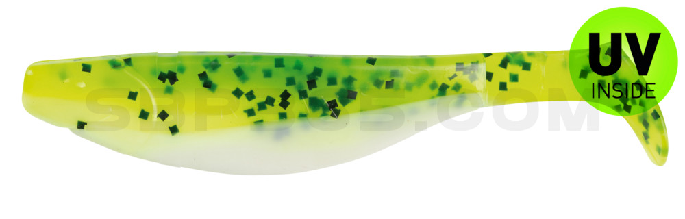 Kopyto-River 4" (ca. 11,0 cm) reinweiss / Baby Bass