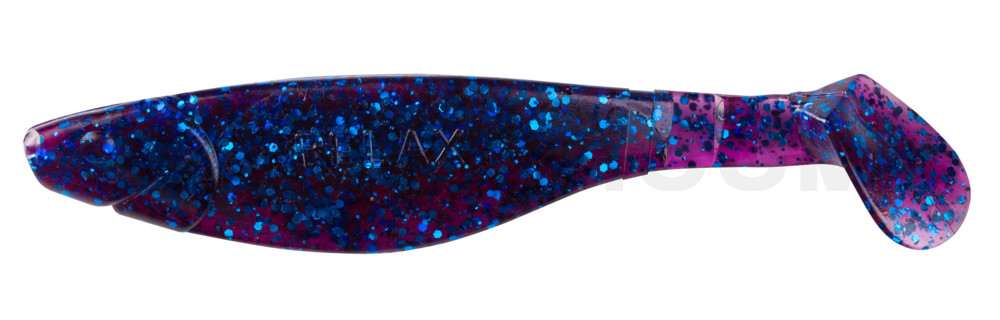 Kopyto-River 4" (ca. 11,0 cm) violett-transparent-Glitter