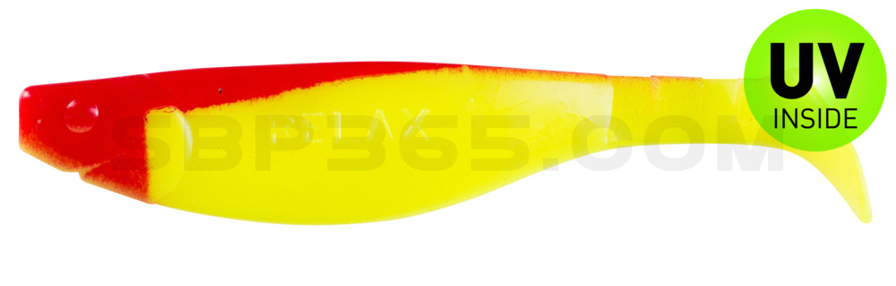 Kopyto-River 5" (ca. 13,0 cm) fluogelb / rot