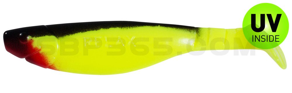 Kopyto-River 5" (ca. 13,0 cm) fluogelb / schwarz