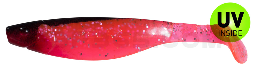Kopyto-River 5" (ca. 13,0 cm) hot pink-Glitter / schwarz