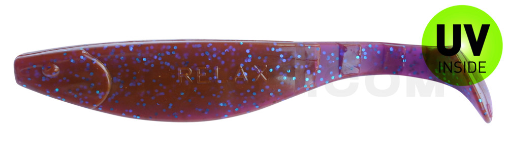 Kopyto-River 6" (ca. 16,0 cm) crawfish-violett-electric blue-Glitter