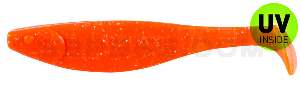 Kopyto-River 6" (ca. 16,0 cm) klar fluoorange glitter