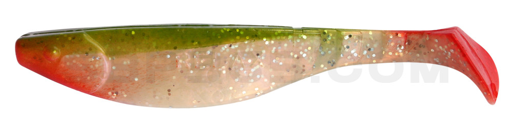 Kopyto-River 6" (ca. 16,0 cm) perl-Glitter / hechtgrün