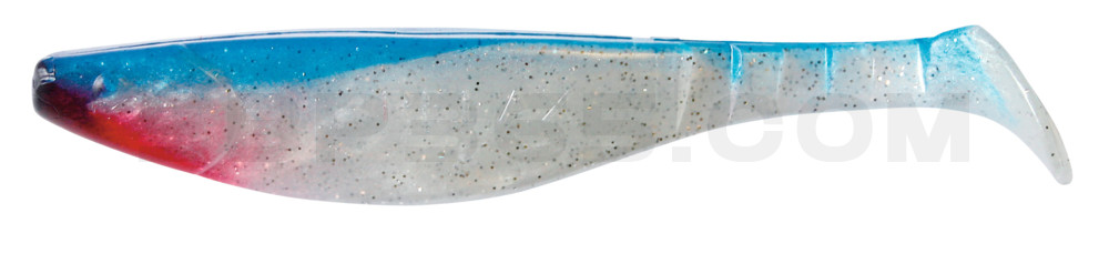 Kopyto-River 6" (ca. 16,0 cm) perlweiss-Glitter / blau