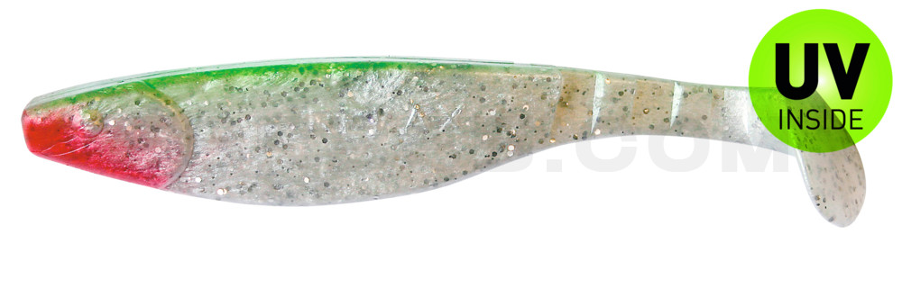 Kopyto-River 6" (ca. 16,0 cm) perlweiss-Glitter / grün