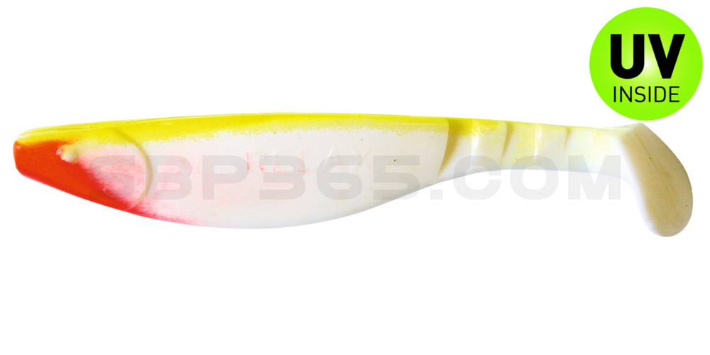 Kopyto-River 6" (ca. 16,0 cm) reinweiss / fluogelb