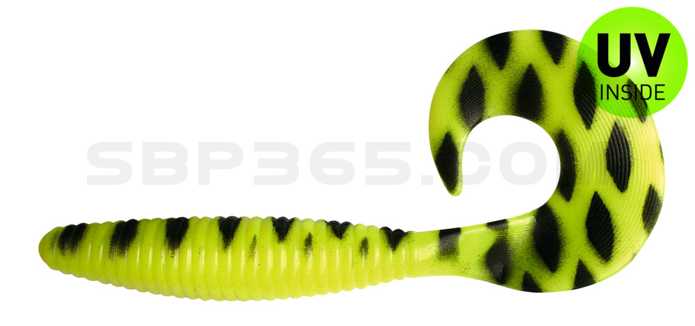 Magnum Twister 6" (ca. 16,0 cm) fluogelb / schwarz