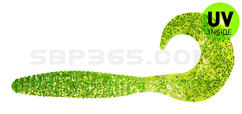 Magnum Twister 6" (ca. 16,0 cm) grün(chartreuse) glitter