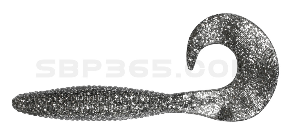 Magnum Twister 6" (ca. 16,0 cm) klar silber glitter