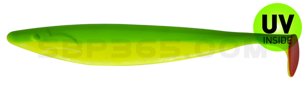 Megalodon 12" (ca. 30,0 cm) fluogelb / grün